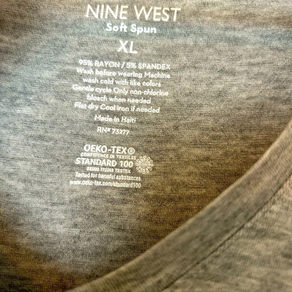 Gray t shirt, V neck